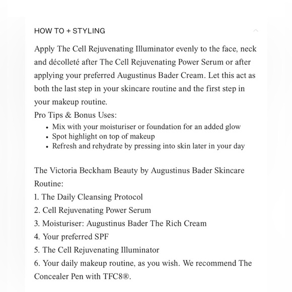 Victoria Beckham Cell Rejuvenating Priming Moisturizer-Golden. Brand New in Box! - Picture 9 of 12